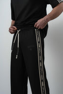 Respire Striped Regular Fit Tracksuit Black
