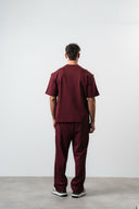 No1 Striped Regular Fit Tracksuit Burgundy
