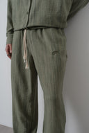 R Embroidered Oversized Tracksuit Pastel Green