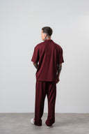 Champ Striped Regular Fit Tracksuit Burgundy