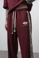 FFB Striped Regular Fit Tracksuit Burgundy