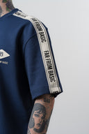 FFB Striped Regular Fit Tracksuit Navy