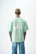 Palm Oversized T-Shirt Mint Green