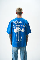 Palm Oversized T-Shirt Blue
