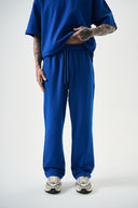 Basic Baggy Sweatpant Sax Blue