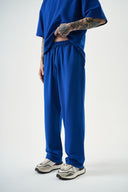 Basic Baggy Sweatpant Sax Blue