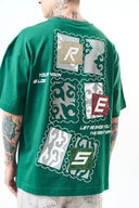 Low Vision Oversized T-Shirt Dark Teal