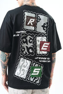 Low Vision Oversized T-Shirt Black