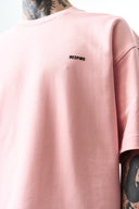 Respire Injection Printed Oversized T-Shirt Salmon