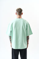 Respire Injection Printed Oversized T-Shirt Mint Green