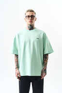 Respire Injection Printed Oversized T-Shirt Mint Green
