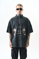 Still Alive Washed Oversized T-Shirt Black
