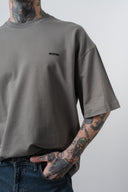 Respire Injeciton Printed Oversized T-Shirt Khaki
