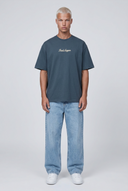 Final Supper Oversized T-Shirt Petrol Blue