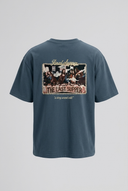 Final Supper Oversized T-Shirt Petrol Blue