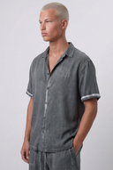 Washed Shirt Set Gray