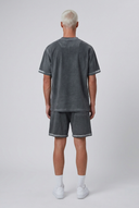 Washed Shirt Set Gray
