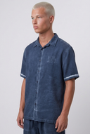 Washed Shirt Set Navy