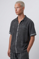 Washed Shirt Set Black