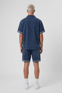 Washed Shirt Set Navy