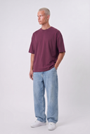 Basic Oversized T-Shirt 24/1 Cherry