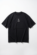 Embroidered Oversized T-Shirt Black