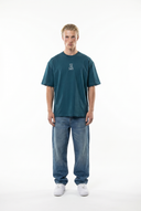 Embroidered Oversized T-Shirt Emerald