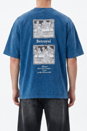 Betrayal Washed Oversized T-Shirt Navy