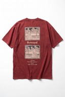 Betrayal Washed Oversized T-Shirt Burgundy