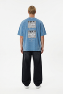 Betrayal Washed Oversized T-Shirt Baby Blue