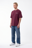Piero Oversized T-Shirt Burgundy