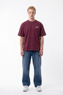 Piero Oversized T-Shirt Burgundy