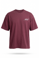 Piero Oversized T-Shirt Burgundy
