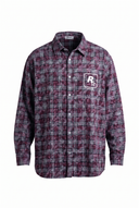 R Oversized Shirt Burgundy