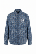 R Oversized Shirt Blue