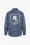 R Oversized Shirt Blue