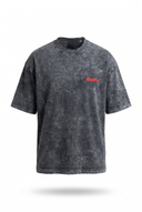 Amore Washed Oversized T-Shirt Black