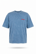 Amore Washed Oversized T-Shirt Blue
