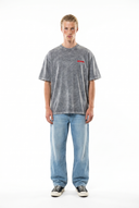 Amore Washed Oversized T-Shirt Gray