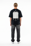 FFB Embroidered Oversized T-Shirt Smoked