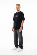 FFB Embroidered Oversized T-Shirt Smoked