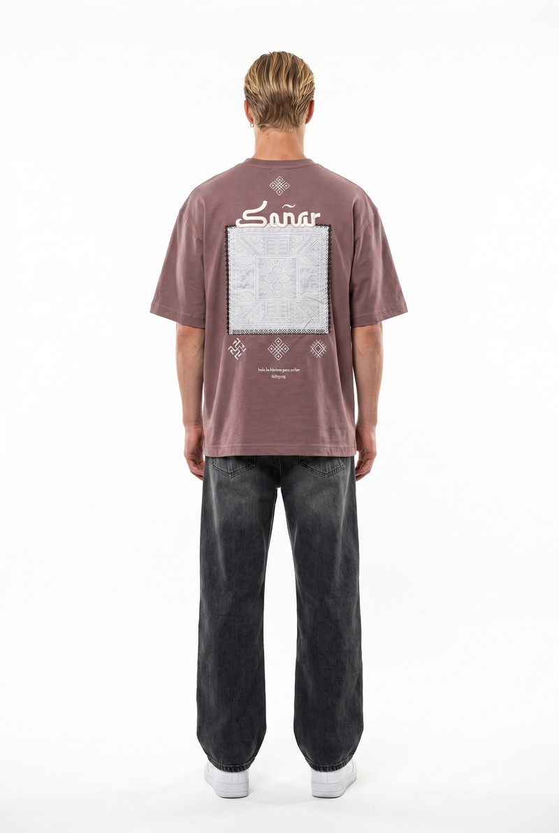 Sonar Oversized T-Shirt Brown