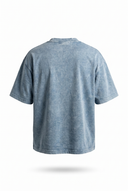 24207 Washed Oversized T-Shirt Blue