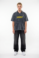 24207 Washed Oversized T-Shirt Black