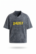 24207 Washed Oversized T-Shirt Black