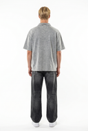 24207 Washed Oversized T-Shirt Gray