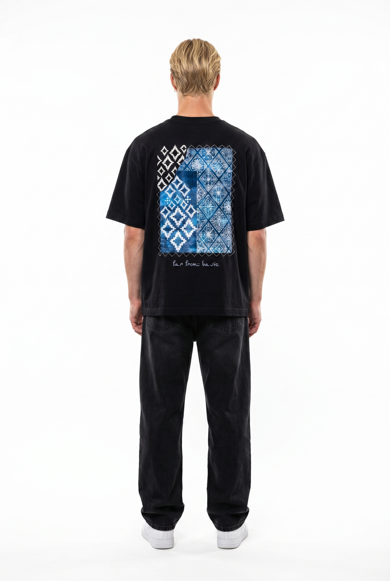 FFB Embroidered Oversized T-Shirt Black