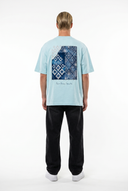 FFB Embroidered Oversized T-Shirt Baby Blue
