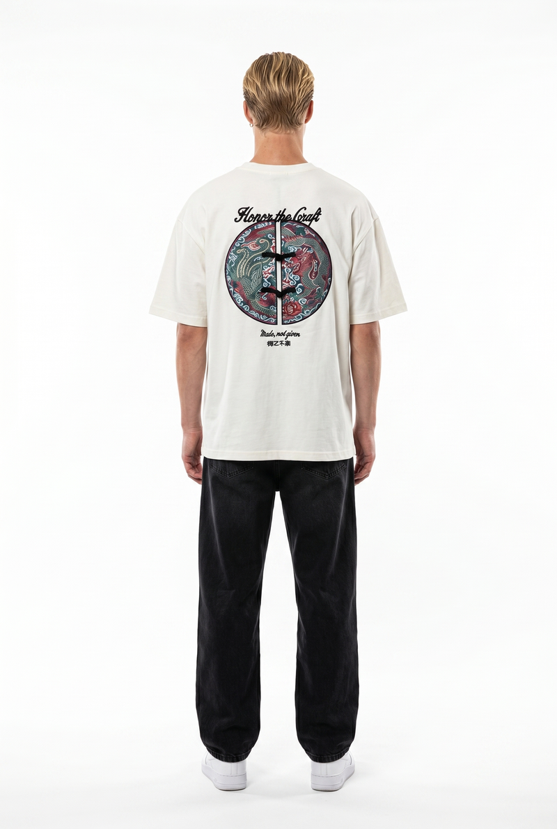 Craft Oversized T-Shirt Ecru
