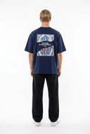Itsbyzey Oversized T-Shirt Navy